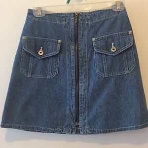EXP size 3/4 denim mini